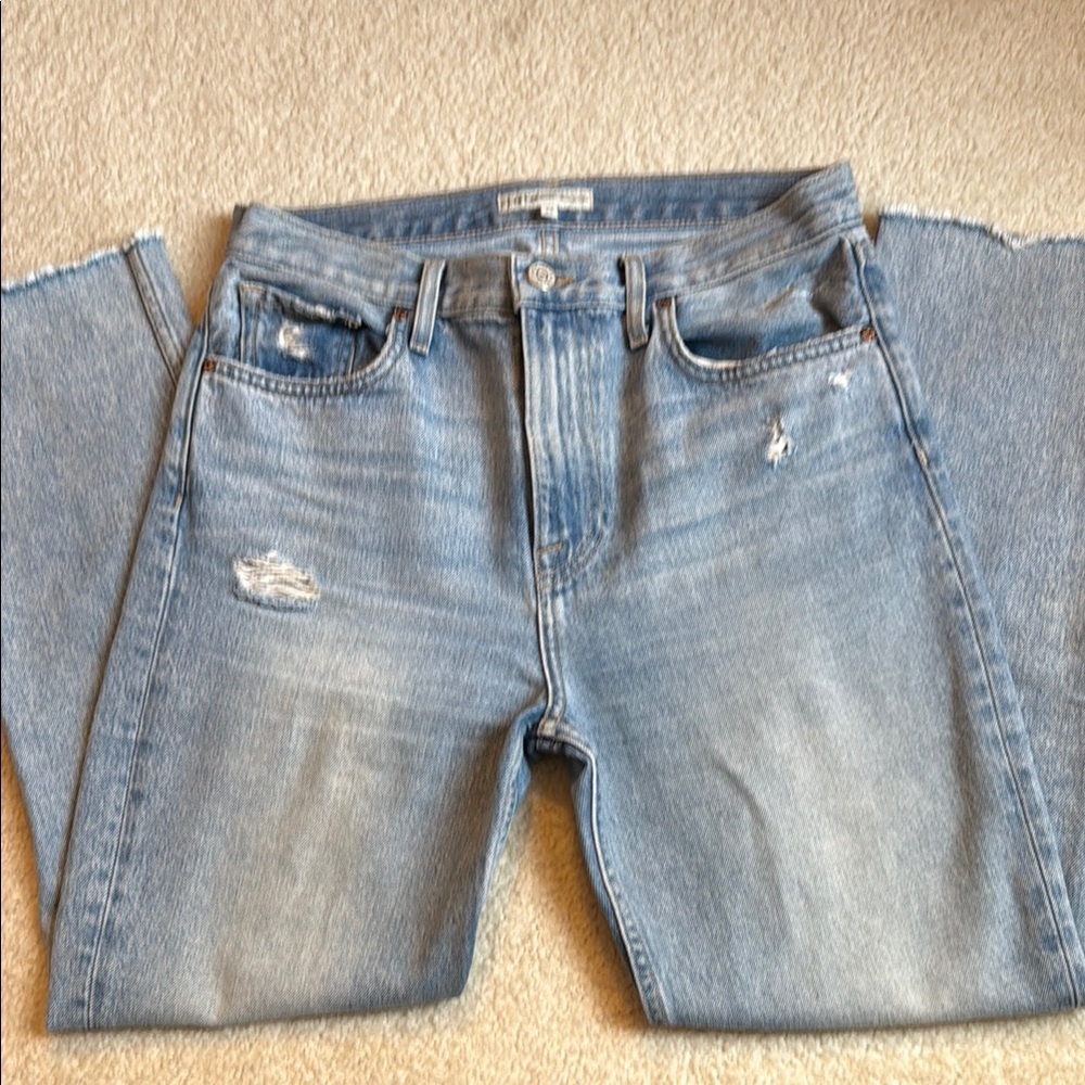 Joie Light Blue Distressed Jeans Size 28